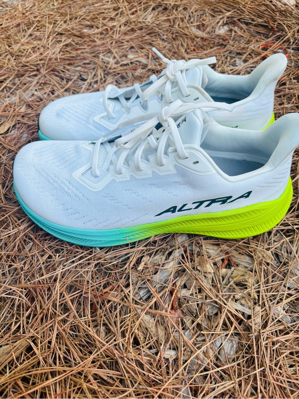 Altra White Men’s Running Shoes White & Lime  size 10.5 - Picture 3 of 11